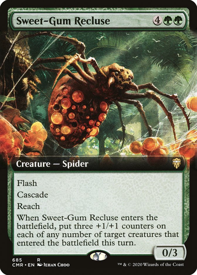 Sweet-Gum Recluse (Extended Art) [Commander Legends] | Game Master's Emporium (The New GME)