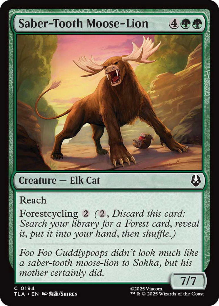 Saber-Tooth Moose-Lion [Avatar: The Last Airbender] | Game Master's Emporium (The New GME)