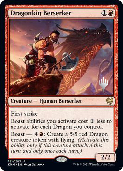 Dragonkin Berserker (Promo Pack) [Kaldheim Promos] | Game Master's Emporium (The New GME)