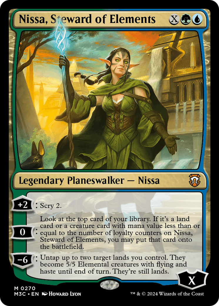 Nissa, Steward of Elements (Ripple Foil) [Modern Horizons 3 Commander] | Game Master's Emporium (The New GME)