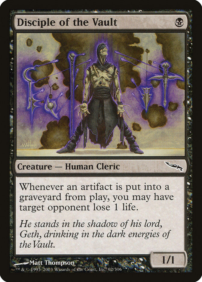 Disciple of the Vault [Mirrodin] | Game Master's Emporium (The New GME)