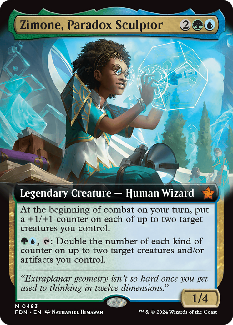 Zimone, Paradox Sculptor (Extended Art) [Foundations] | Game Master's Emporium (The New GME)