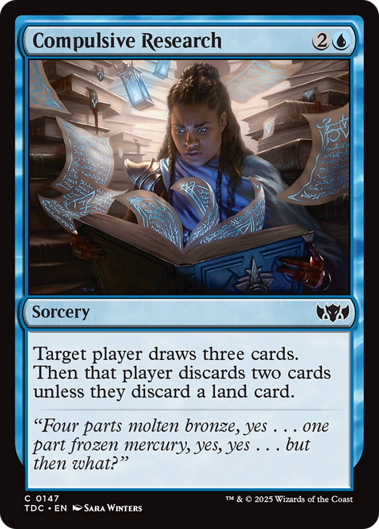 Compulsive Research [Tarkir: Dragonstorm Commander] | Game Master's Emporium (The New GME)