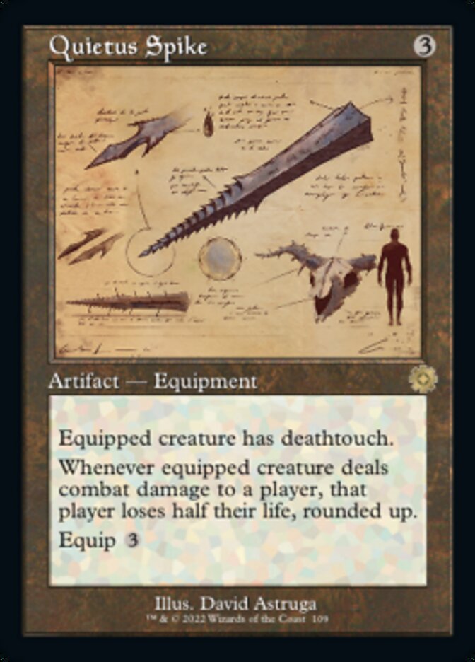 Quietus Spike (Retro Schematic) [The Brothers' War Retro Artifacts] | Game Master's Emporium (The New GME)