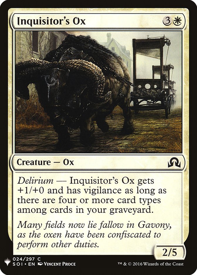 Inquisitor's Ox [Mystery Booster] | Game Master's Emporium (The New GME)