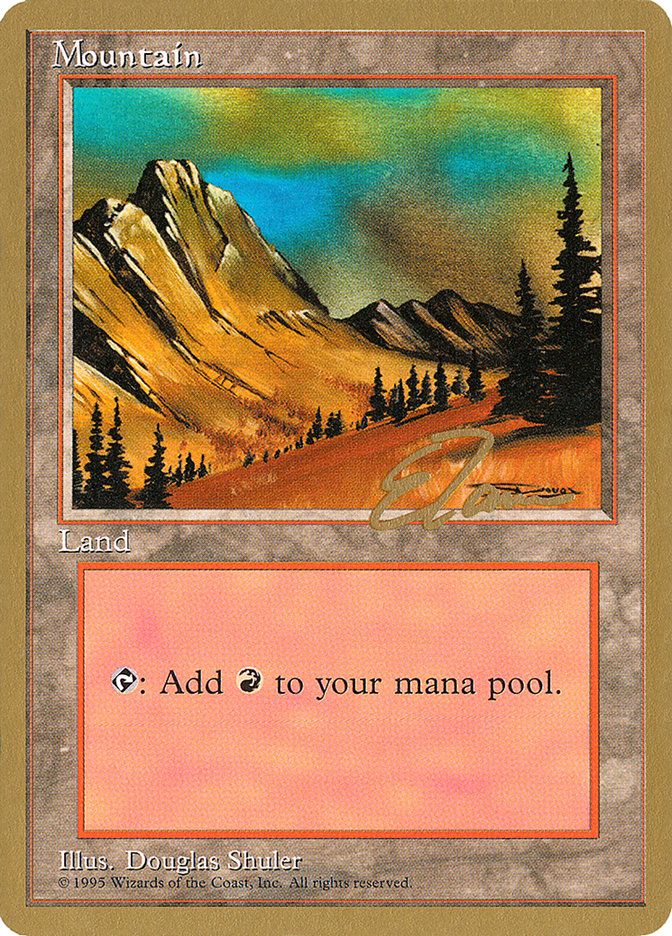 Mountain (et375) (Eric Tam) [Pro Tour Collector Set] | Game Master's Emporium (The New GME)