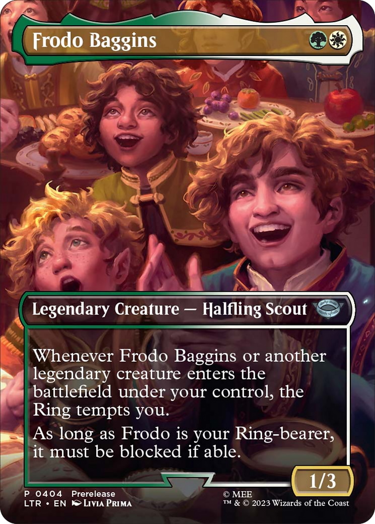 Frodo Baggins (Borderless Alternate Art) [The Lord of the Rings: Tales of Middle-Earth] | Game Master's Emporium (The New GME)