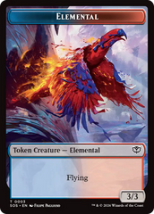 Elemental (0003) // Treasure Double-Sided Token [Secrets of Strixhaven Tokens] | Game Master's Emporium (The New GME)