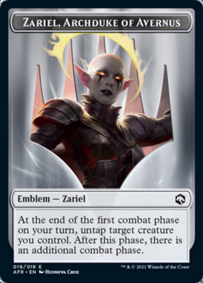 Devil // Zariel, Archduke of Avernus Emblem Double-Sided Token [Dungeons & Dragons: Adventures in the Forgotten Realms Tokens] | Game Master's Emporium (The New GME)
