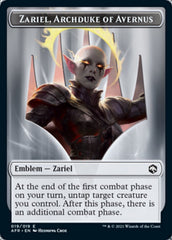 Dog Illusion // Zariel, Archduke of Avernus Emblem Double-Sided Token [Dungeons & Dragons: Adventures in the Forgotten Realms Tokens] | Game Master's Emporium (The New GME)