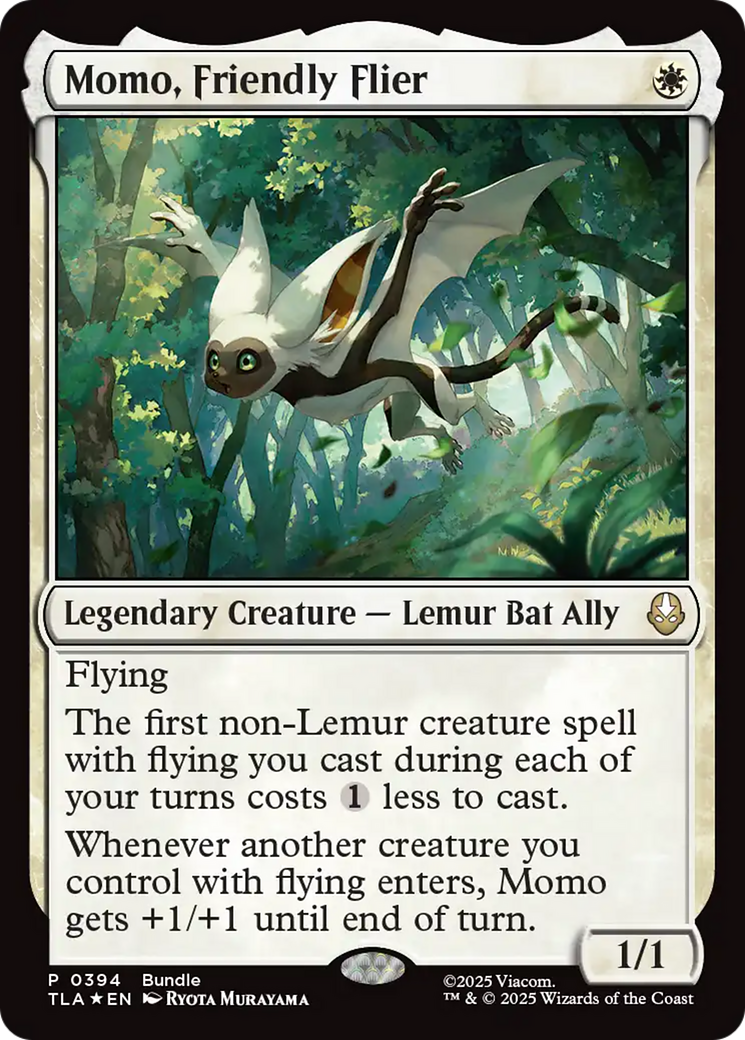 Momo, Friendly Flier (Bundle) [Avatar: The Last Airbender Promos] | Game Master's Emporium (The New GME)