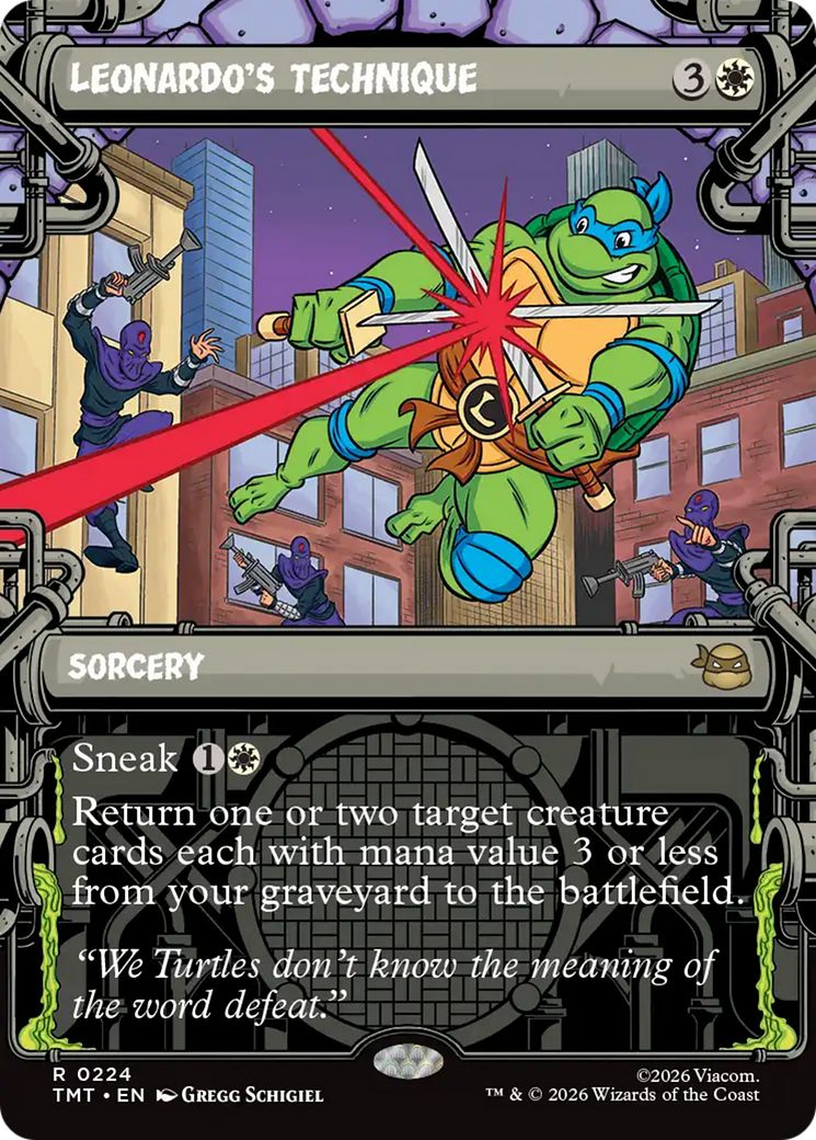 Leonardo's Technique (Showcase) [Teenage Mutant Ninja Turtles] | Game Master's Emporium (The New GME)