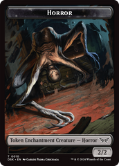 Horror // Copy Double-Sided Token [Duskmourn: House of Horror Tokens] | Game Master's Emporium (The New GME)