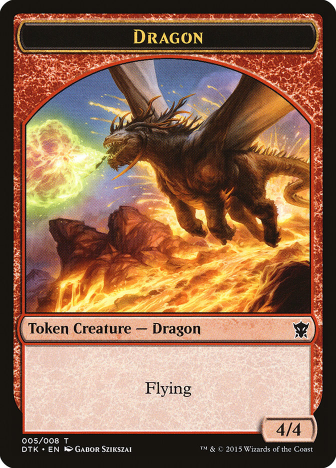 Dragon Token [Dragons of Tarkir Tokens] | Game Master's Emporium (The New GME)
