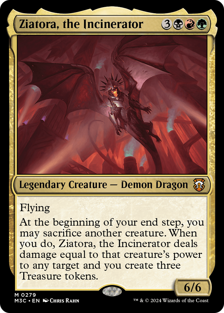 Ziatora, the Incinerator (Ripple Foil) [Modern Horizons 3 Commander] | Game Master's Emporium (The New GME)