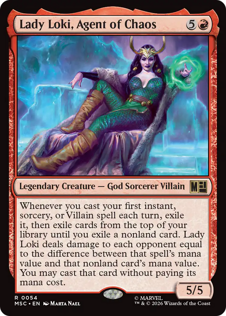 Lady Loki, Agent of Chaos (Surge Foil) [Marvel Super Heroes Commander] | Game Master's Emporium (The New GME)