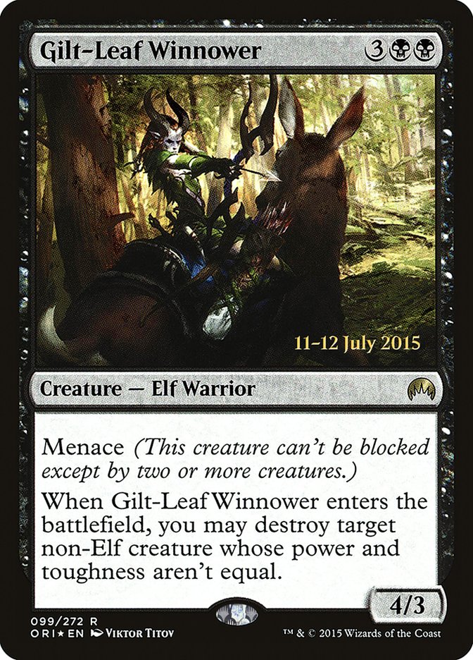 Gilt-Leaf Winnower [Magic Origins Prerelease Promos] | Game Master's Emporium (The New GME)
