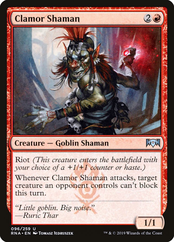 Clamor Shaman [Ravnica Allegiance] | Game Master's Emporium (The New GME)