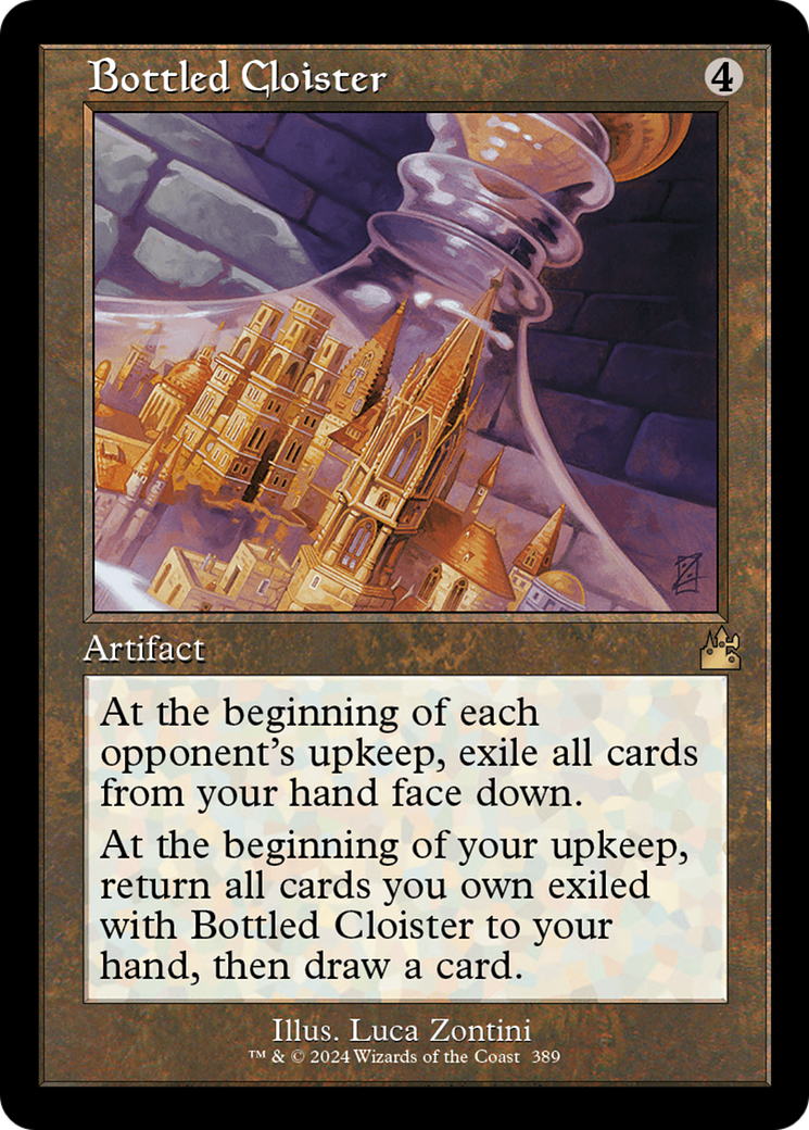 Bottled Cloister (Retro Frame) [Ravnica Remastered] | Game Master's Emporium (The New GME)