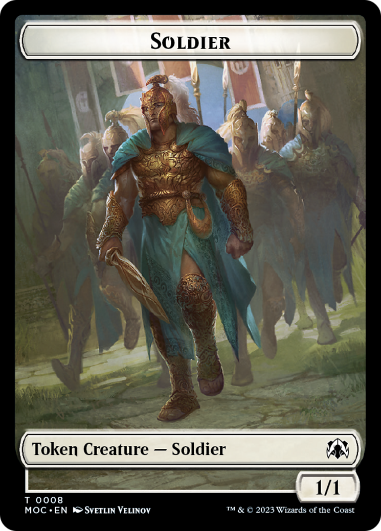 Vampire Knight // Soldier Double-Sided Token [March of the Machine Commander Tokens] | Game Master's Emporium (The New GME)