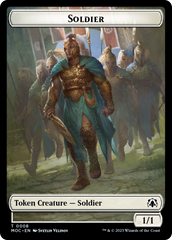 Vampire Knight // Soldier Double-Sided Token [March of the Machine Commander Tokens] | Game Master's Emporium (The New GME)