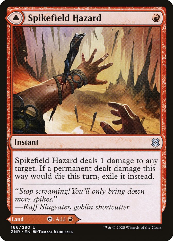 Spikefield Hazard // Spikefield Cave [Zendikar Rising] | Game Master's Emporium (The New GME)