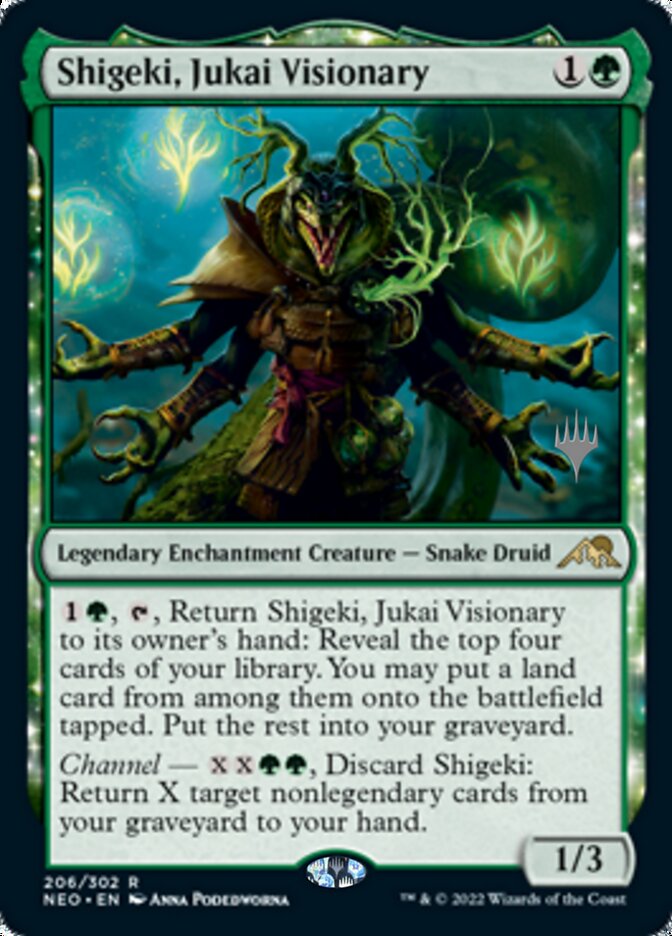 Shigeki, Jukai Visionary (Promo Pack) [Kamigawa: Neon Dynasty Promos] | Game Master's Emporium (The New GME)