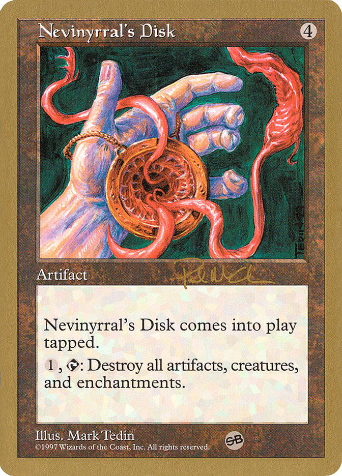 Nevinyrral's Disk (Paul McCabe) (SB) [World Championship Decks 1997] | Game Master's Emporium (The New GME)