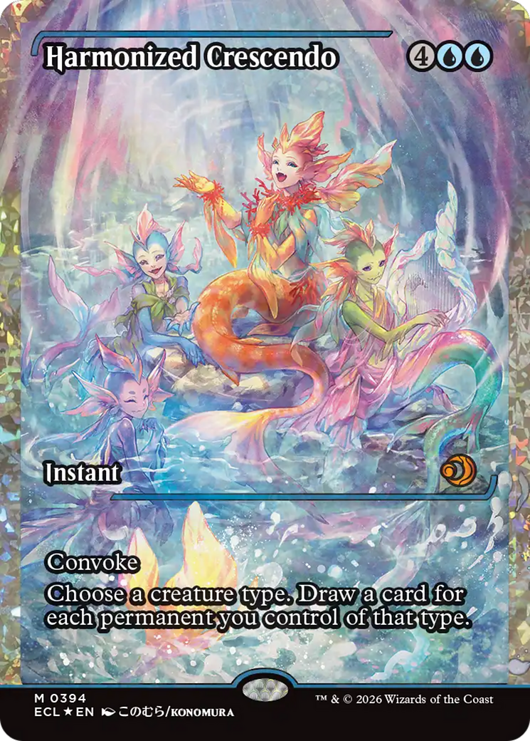 Harmonized Crescendo (0394) (Showcase) (Fracture Foil) [Lorwyn Eclipsed] | Game Master's Emporium (The New GME)
