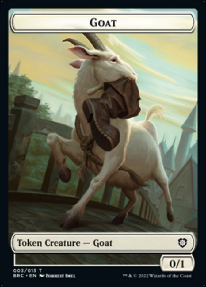 Construct (008) // Goat Double-Sided Token [The Brothers' War Commander Tokens] | Game Master's Emporium (The New GME)