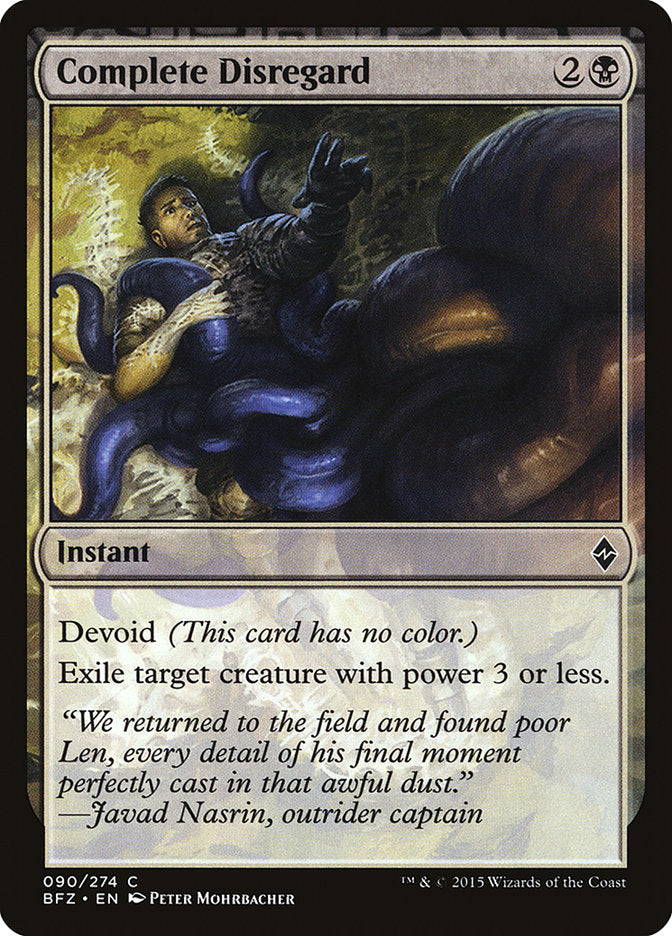 Complete Disregard [Battle for Zendikar] | Game Master's Emporium (The New GME)