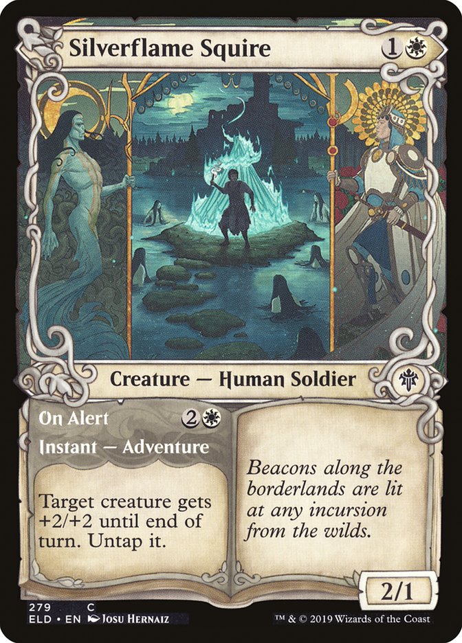 Silverflame Squire // On Alert (Showcase) [Throne of Eldraine] | Game Master's Emporium (The New GME)