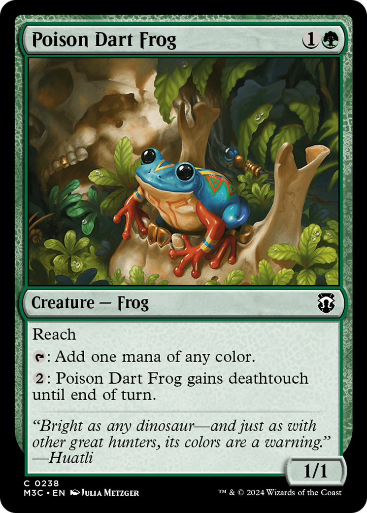 Poison Dart Frog (Ripple Foil) [Modern Horizons 3 Commander] | Game Master's Emporium (The New GME)