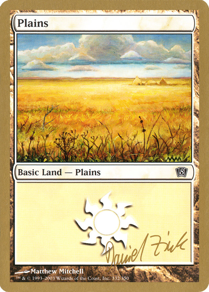 Plains (dz332) (Daniel Zink) [World Championship Decks 2003] | Game Master's Emporium (The New GME)