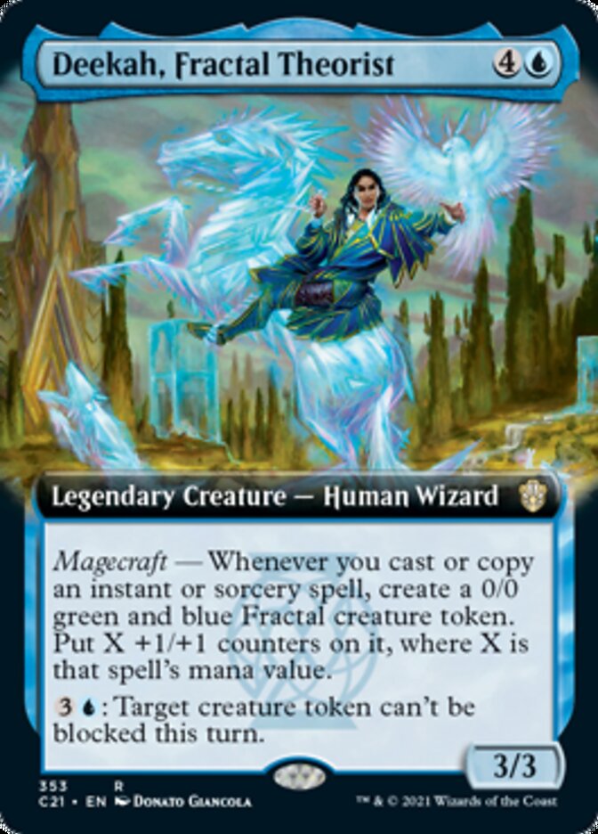 Deekah, Fractal Theorist (Extended Art) [Commander 2021] | Game Master's Emporium (The New GME)
