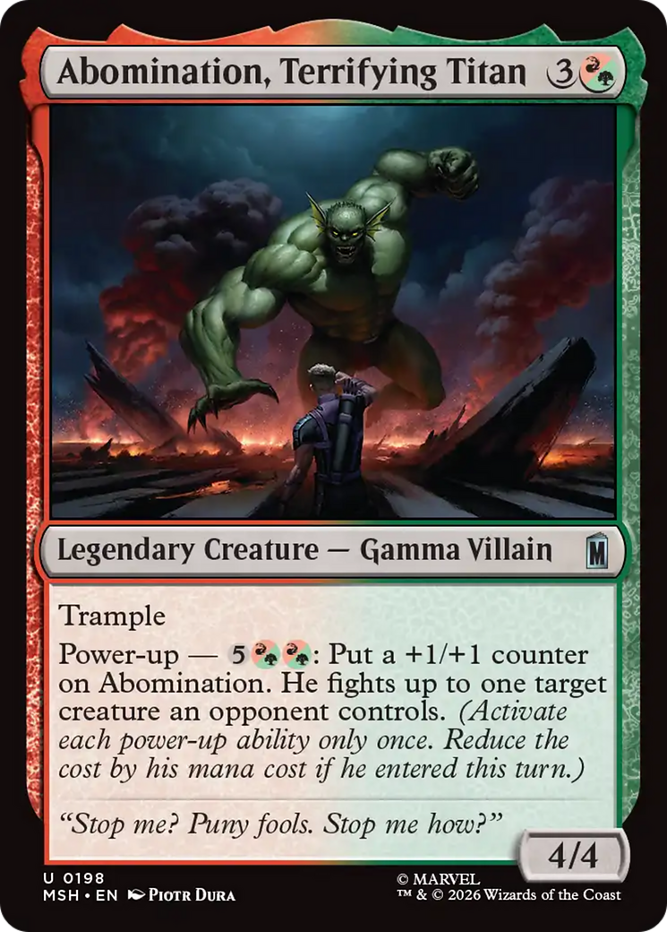 Abomination, Terrifying Titan [Marvel Super Heroes] | Game Master's Emporium (The New GME)