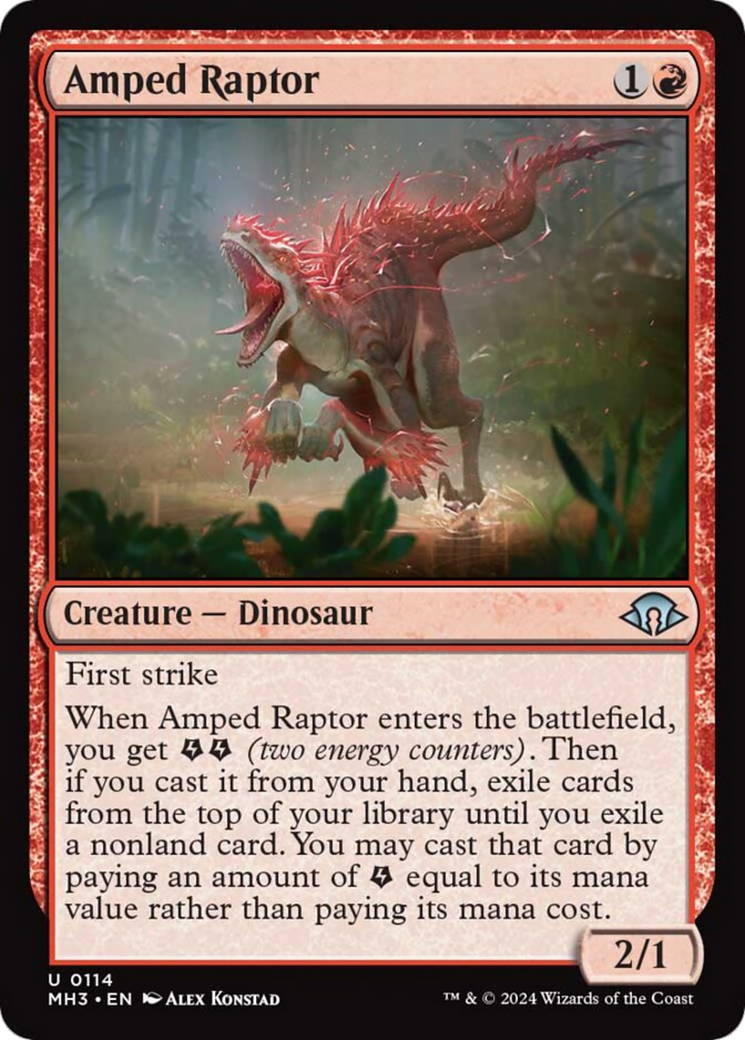 Amped Raptor [Modern Horizons 3] | Game Master's Emporium (The New GME)