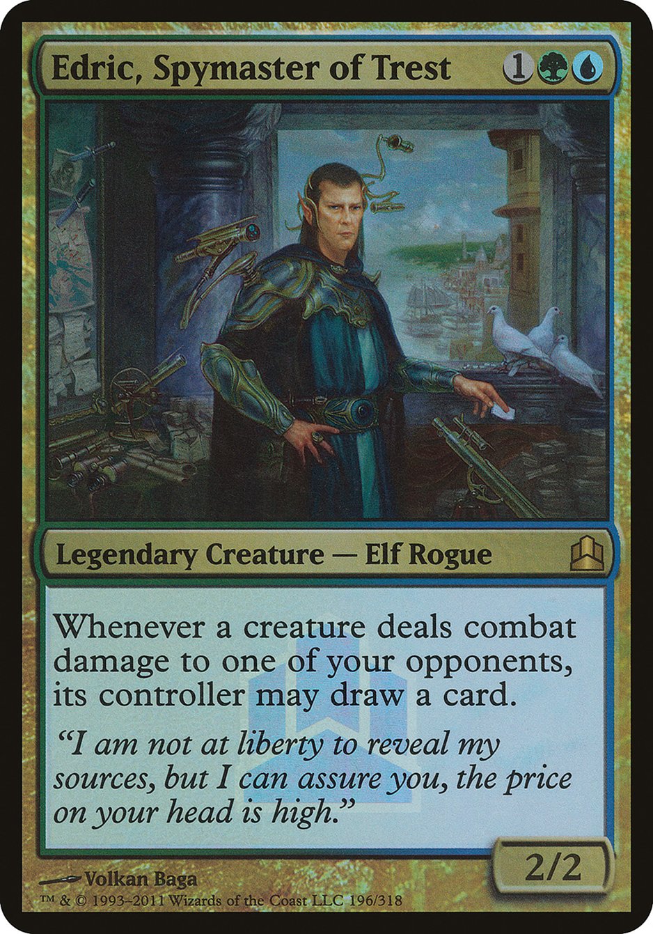 Edric, Spymaster of Trest (Launch) (Oversized) [Commander 2011 Oversized] | Game Master's Emporium (The New GME)