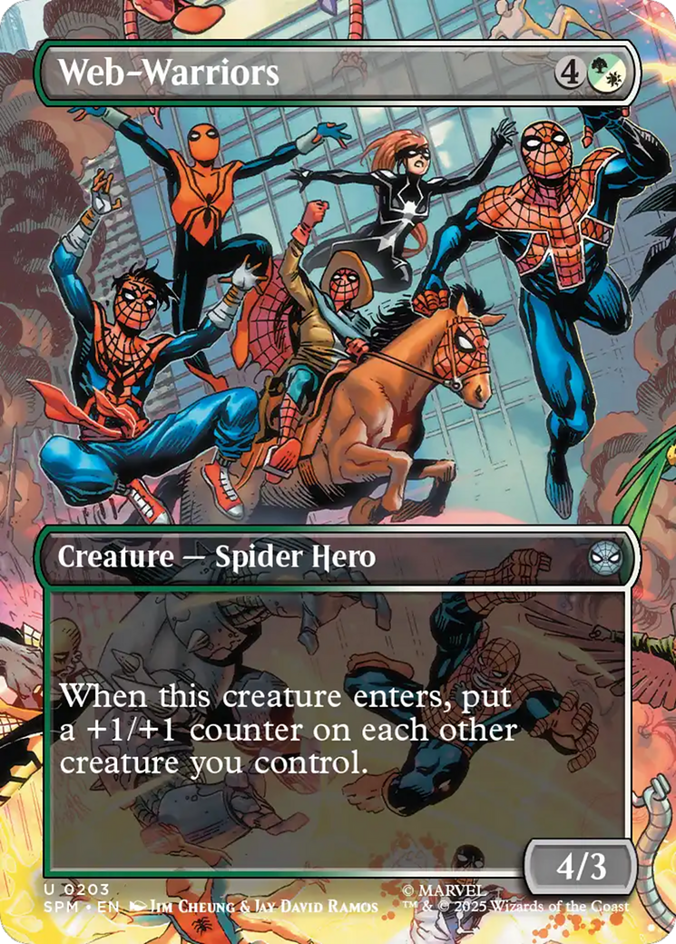 Web-Warriors (Borderless) [Marvel's Spider-Man] | Game Master's Emporium (The New GME)