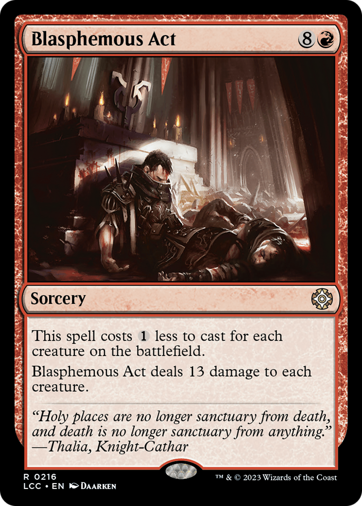Blasphemous Act [The Lost Caverns of Ixalan Commander] | Game Master's Emporium (The New GME)