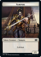 Saproling // Vampire Double-Sided Token [Double Masters 2022 Tokens] | Game Master's Emporium (The New GME)