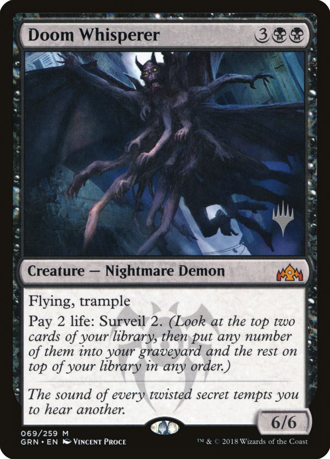 Doom Whisperer (Promo Pack) [Guilds of Ravnica Promos] | Game Master's Emporium (The New GME)