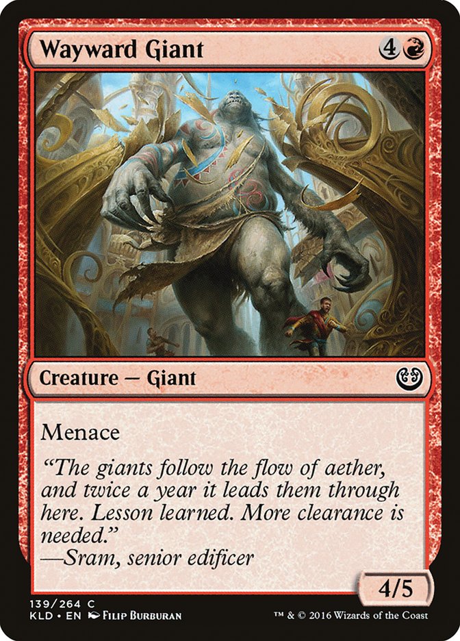 Wayward Giant [Kaladesh] | Game Master's Emporium (The New GME)