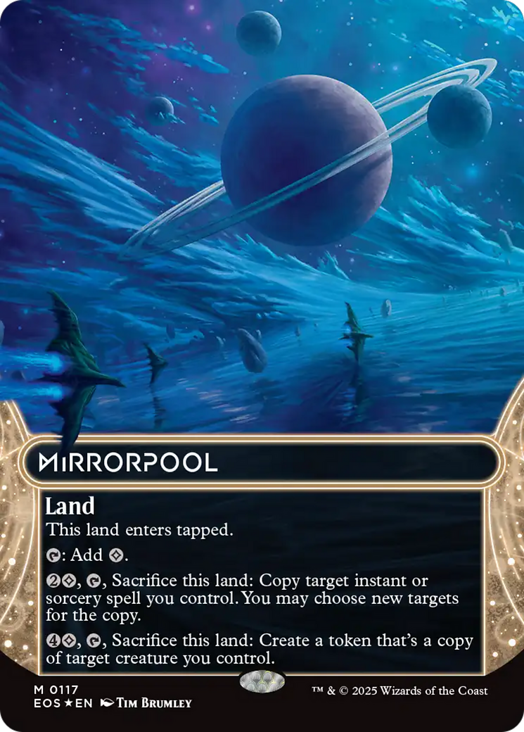 Mirrorpool (0117) (Borderless) (Galaxy Foil) [Edge of Eternities: Stellar Sights] | Game Master's Emporium (The New GME)