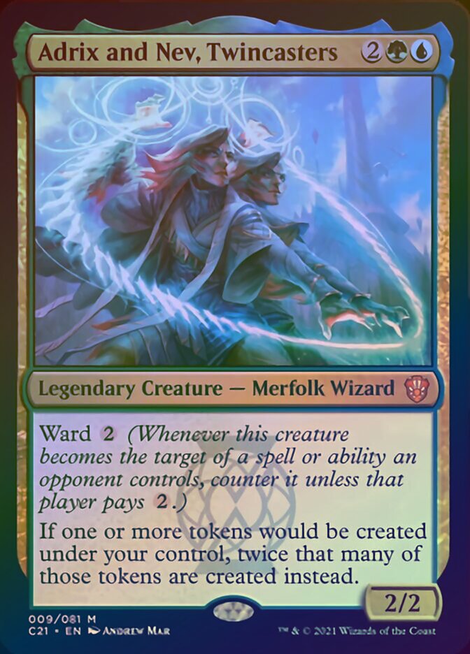 Adrix and Nev, Twincasters (Display Commander) [Commander 2021] | Game Master's Emporium (The New GME)