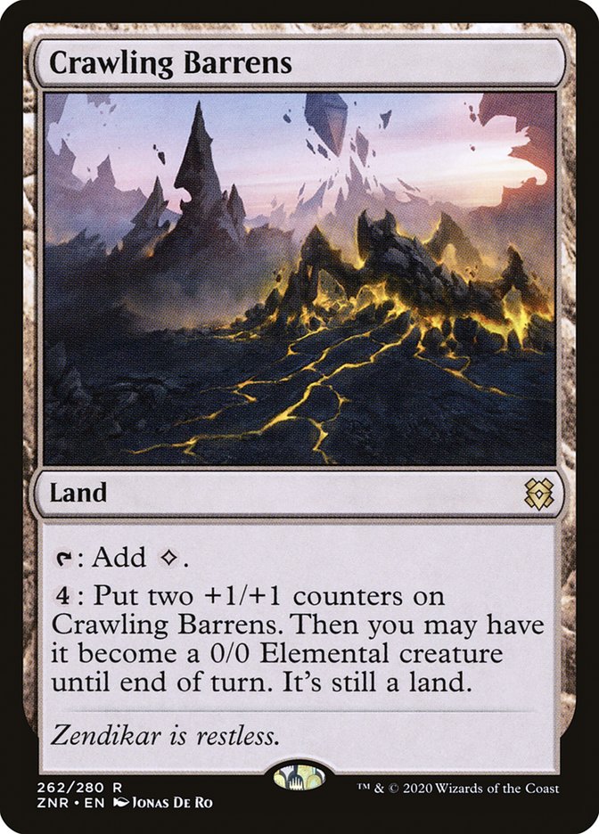 Crawling Barrens [Zendikar Rising] | Game Master's Emporium (The New GME)