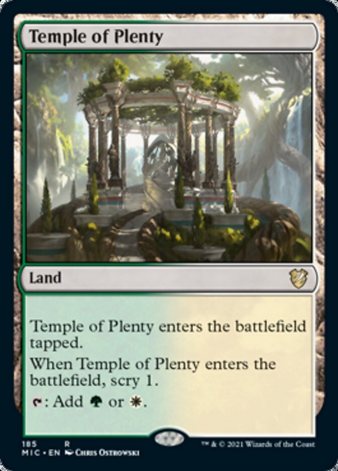 Temple of Plenty [Innistrad: Midnight Hunt Commander] | Game Master's Emporium (The New GME)