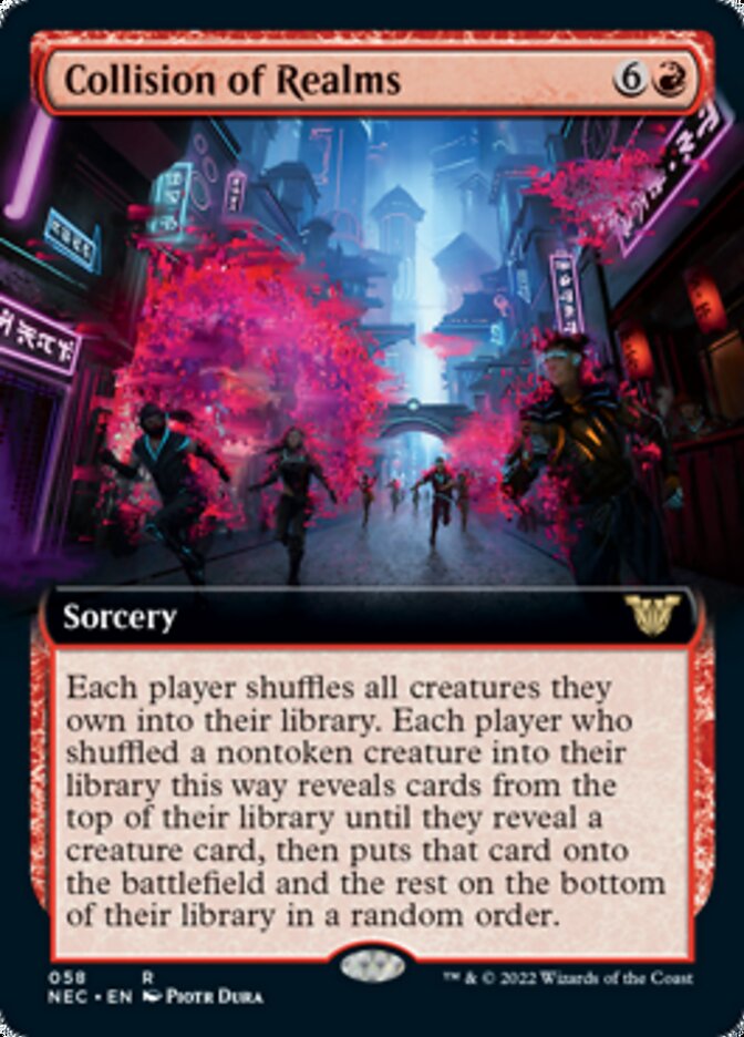 Collision of Realms (Extended Art) [Kamigawa: Neon Dynasty Commander] | Game Master's Emporium (The New GME)