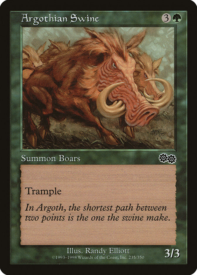 Argothian Swine [Urza's Saga] | Game Master's Emporium (The New GME)