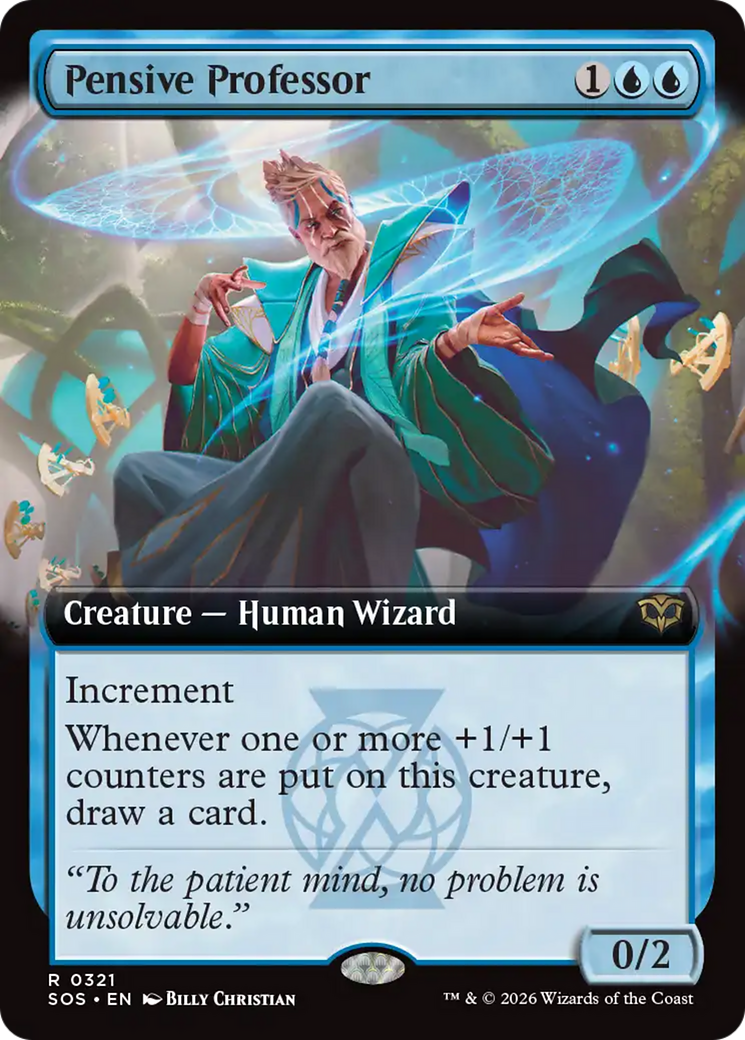 Pensive Professor (Extended Art) [Secrets of Strixhaven] | Game Master's Emporium (The New GME)